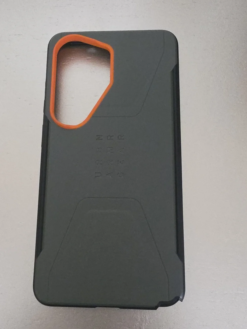 S26 Ultra UAG-Phone Protective Case - Black with Orange Camera Accent